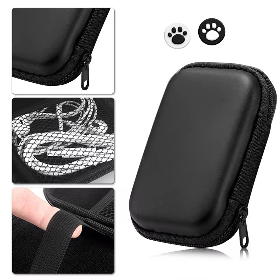 Portable Hard Carrying Case with 2 Joystick Caps Handheld Game Console Carrying Bag - TETCH