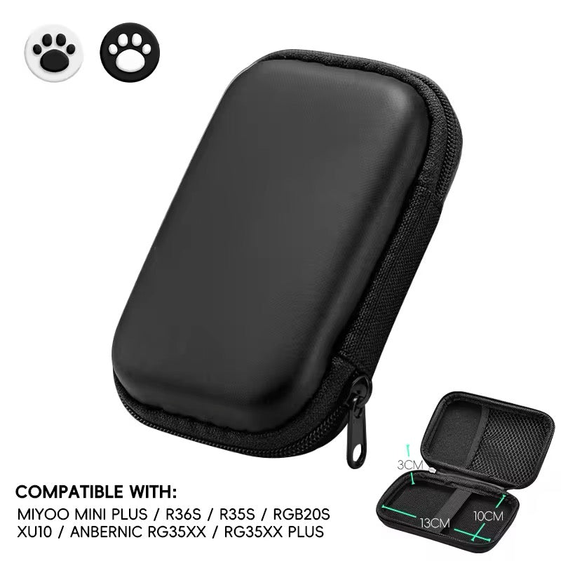 Portable Hard Carrying Case with 2 Joystick Caps Handheld Game Console Carrying Bag - TETCH